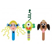 Face On A Stick (Pack of 10)